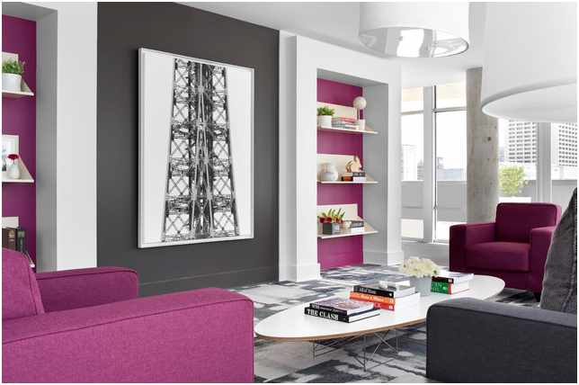 Cách thiết kế và phối màu cho căn nhà phố 5x20 m theo phong cách hiện đại - Phòng khách